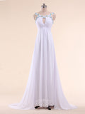 Sexy Pleated Long Chiffon Prom Dresses for Evening Party