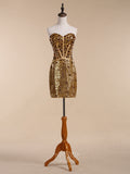 Shining Short Prom Dresses / Cocktail Dress With Rhinestones
