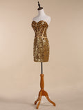 Shining Short Prom Dresses / Cocktail Dress With Rhinestones