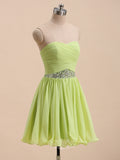 Beading Chiffon Beaded Short Prom Dresses / Cocktail Dresses