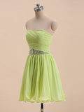 Beading Chiffon Beaded Short Prom Dresses / Cocktail Dresses