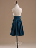 Chiffon Sleeveless Crystal Short Party Dresses / Homecoming Dresses