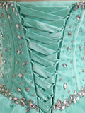 Rhinestones Sweetheart Organza Quinceanera Dresses / Prom Dresses