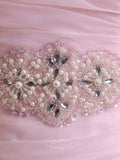 Sweetheart Organza Beading Ruffles Mermaid Wedding Dress