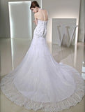 Trumpet/Mermaid Beading Halter Sleeveless Applique Satin Wedding Dresses
