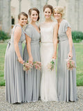 A-Line/Princess Chiffon V-neck Sleeveless Floor-Length With Ruffles Bridesmaid Dresses