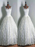 Ball Gown Sweetheart Floor-Length Sleeveless Wedding Dresses