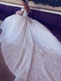 Ball Gown V-neck Chapel Train Sleeveless Satin Chiffon Wedding Dresses