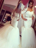 Trumpet/Mermaid Sweetheart Court Train Sleeveless Tulle Bridal Gown