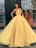 Ball Gown Sweetheart Long Organza Prom Evening Formal Dresses